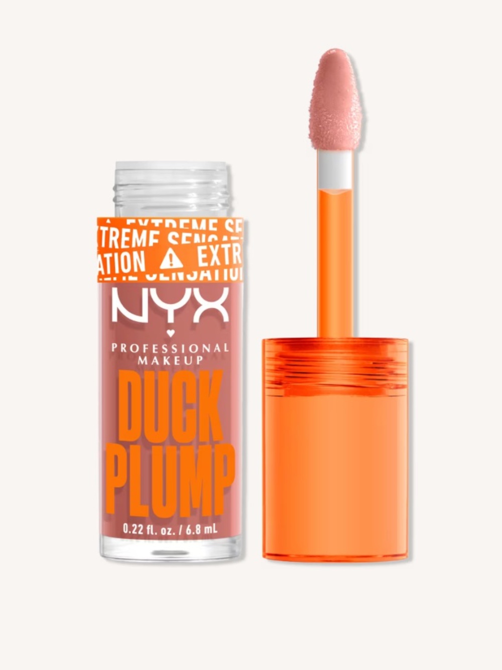 NYX Duck Plump High Pigment Lip Plumping Gloss -Bangin Bare